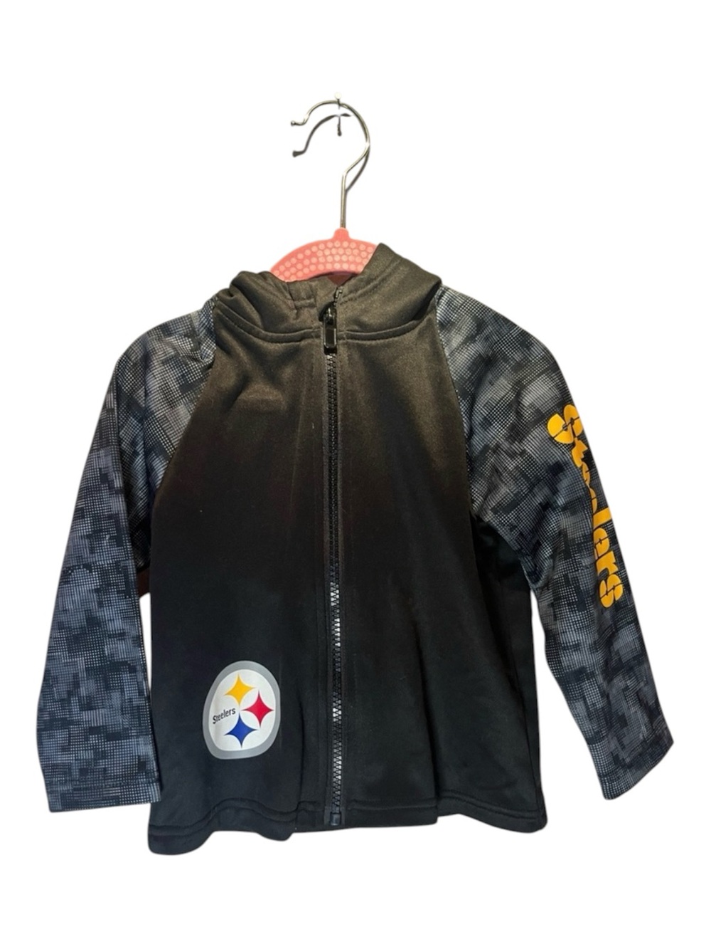 NFL Pittsburgh Steelers Kid’s Zip Up Hoodie Jacket Size 2T